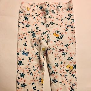 H&M butterfly pants with stretch